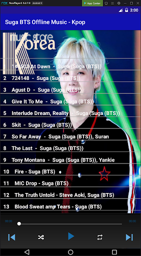 Suga BTS Offline Music - Kpop - Image screenshot of android app