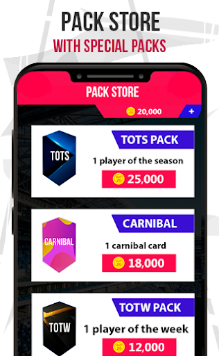 FUT 20 Pack Opener + Draft - Gameplay image of android game