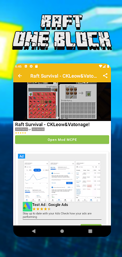 Mod Raft Survival for MCPE - O - عکس برنامه موبایلی اندروید