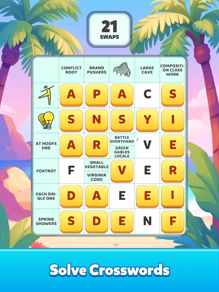 Crossword Swap - عکس بازی موبایلی اندروید