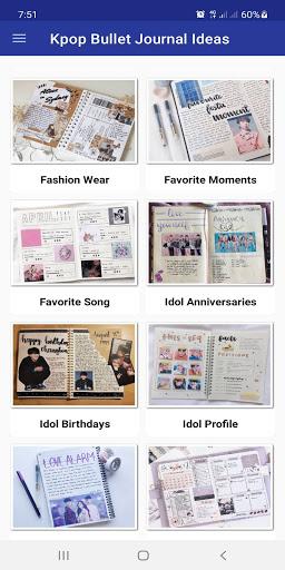 Kpop Bullet Journal Ideas - Image screenshot of android app