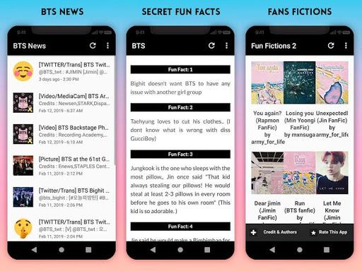 BTS Lyrics Songs & Wallpapers - Image screenshot of android app