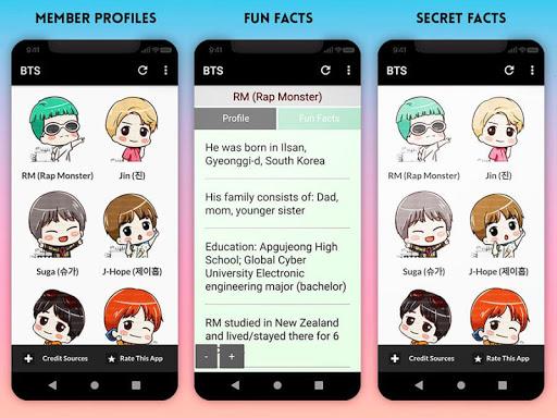 BTS Lyrics Songs & Wallpapers - Image screenshot of android app