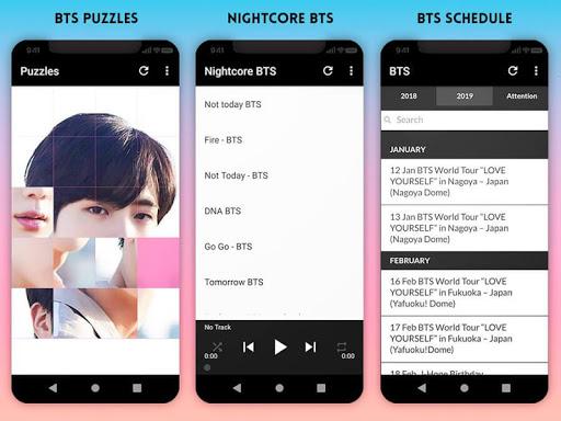 BTS Lyrics Songs & Wallpapers - Image screenshot of android app