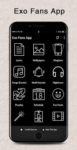 Exo Songs Lyrics & Wallpapers - عکس برنامه موبایلی اندروید