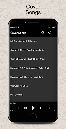 Exo Songs Lyrics & Wallpapers - Image screenshot of android app