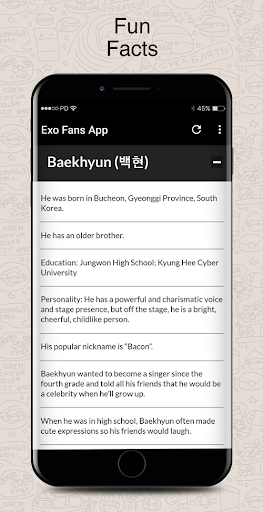 Exo Songs Lyrics & Wallpapers - عکس برنامه موبایلی اندروید