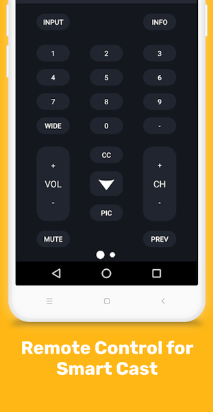 Remote for Vizio Smart TV - Image screenshot of android app