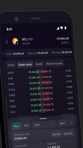 Kraken Pro: Crypto Trading - Image screenshot of android app