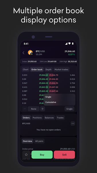 Kraken Pro: Crypto & Stocks - Image screenshot of android app