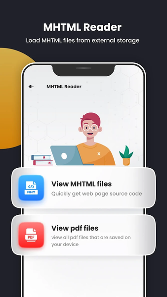 HTML / MHTML Viewer - عکس برنامه موبایلی اندروید