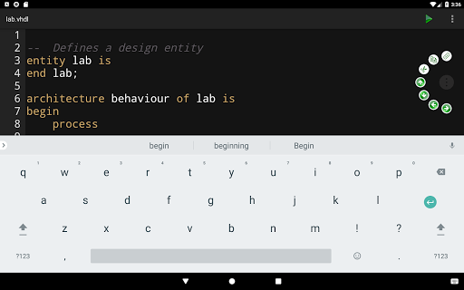 VHDL Programming Compiler - Image screenshot of android app