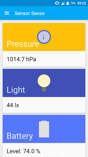Sensor Sense - Image screenshot of android app