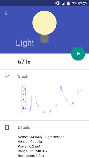 Sensor Sense - Image screenshot of android app