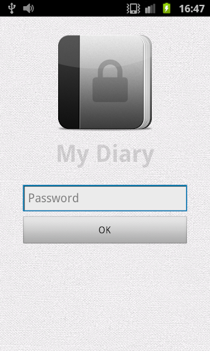 My Diary (gray) - Image screenshot of android app