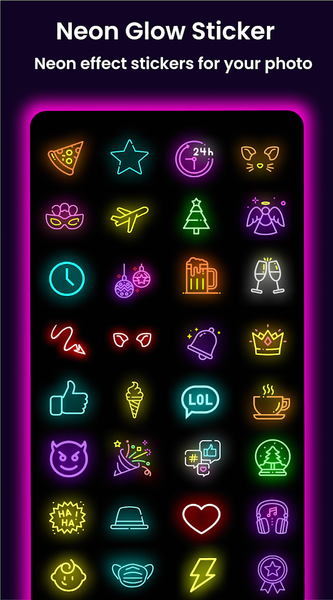 NeonPics: Neon Text & Brush - Image screenshot of android app