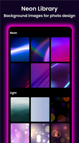 NeonPics: Neon Text & Brush - Image screenshot of android app