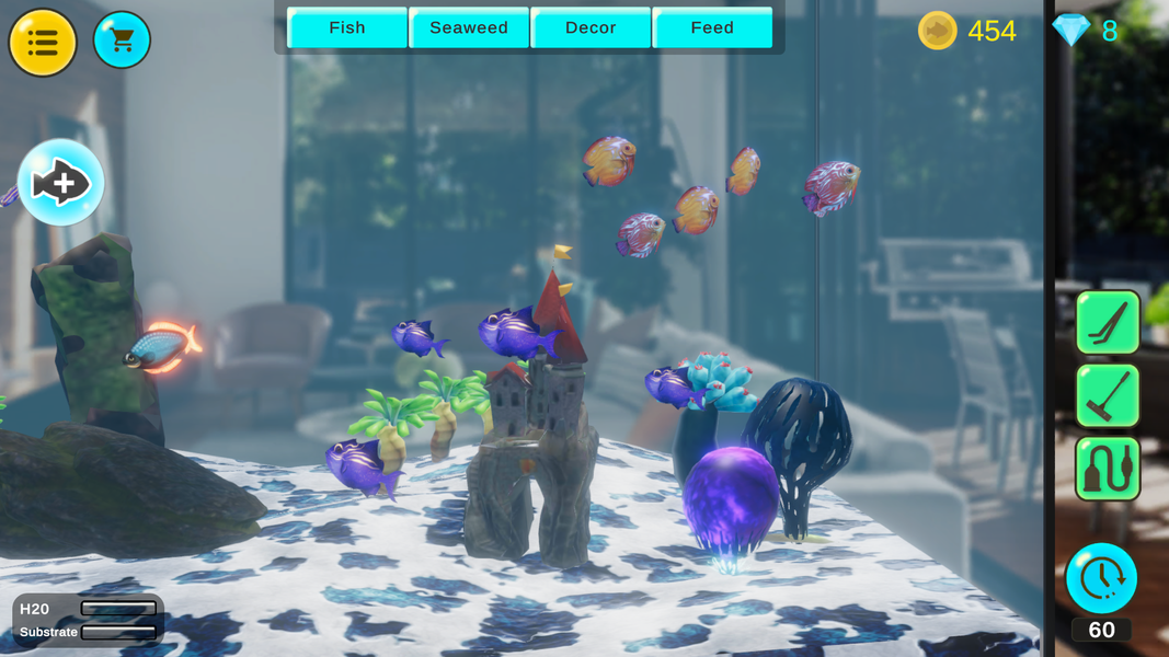 Aquarium 3D - Fish Farm - Gameplay image of android game