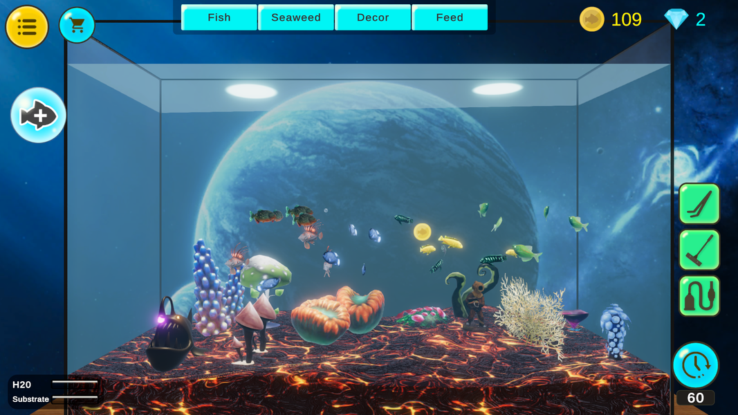 Aquarium 3D - Fish Farm - Gameplay image of android game