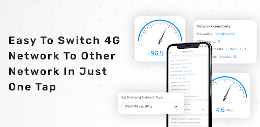 5G 4G LTE Network Switch - Image screenshot of android app