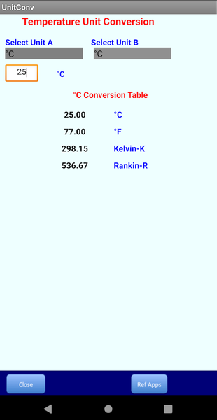 Engineering Unit Conversion - عکس برنامه موبایلی اندروید