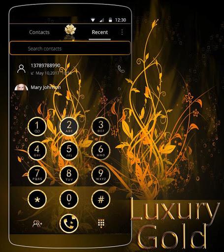 Luxury Gold Theme Gold Rose - Image screenshot of android app