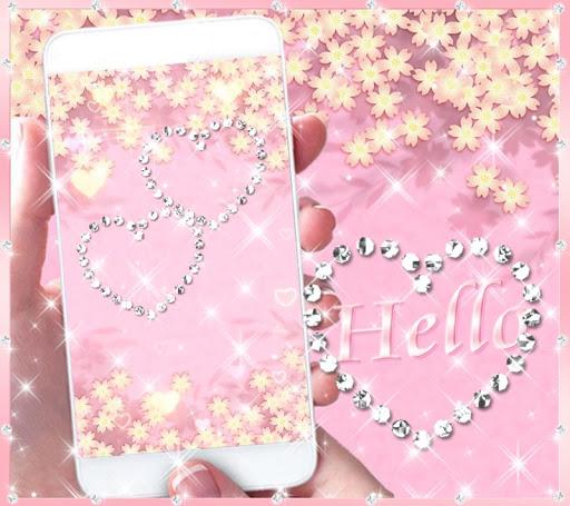 Theme Rose Gold Diamond - عکس برنامه موبایلی اندروید