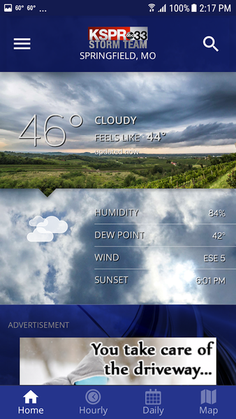 KSPR Weather - Image screenshot of android app