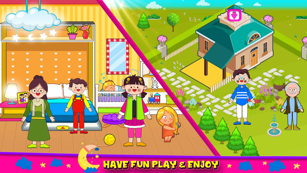My Family Home Town Playhouse - Gameplay image of android game