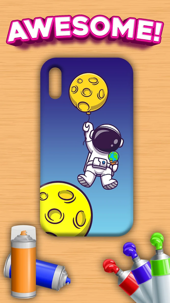 DIY phone case mobile design - Gameplay image of android game