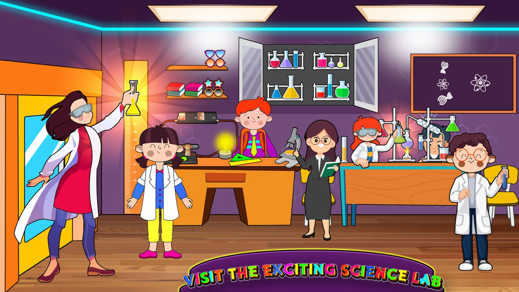 My Family Town School games - عکس بازی موبایلی اندروید