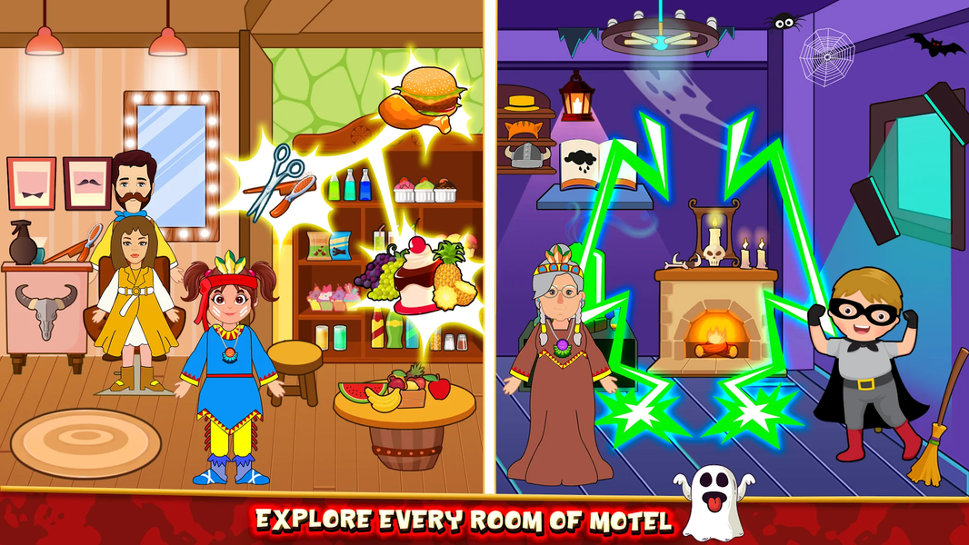 Pretend Town Cowboy Wild West - Gameplay image of android game