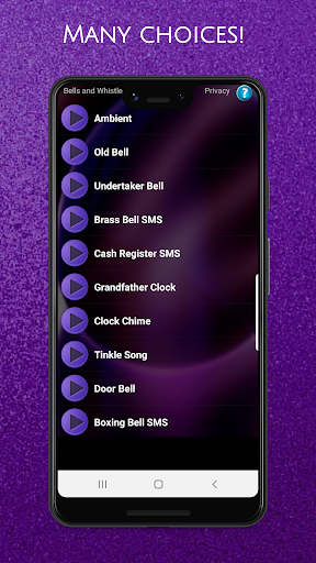 Bells and Whistles Ringtones - عکس برنامه موبایلی اندروید