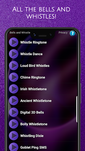 Bells and Whistles Ringtones - عکس برنامه موبایلی اندروید