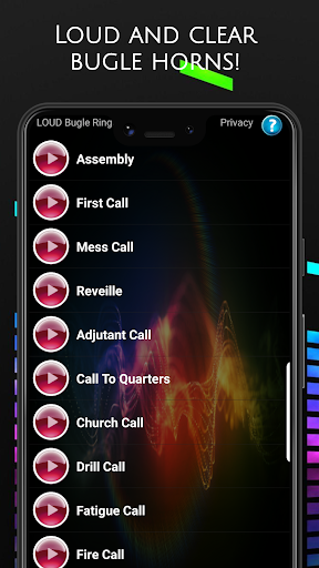 LOUD Bugle Ringtones - Image screenshot of android app