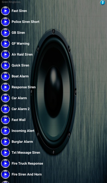 Siren Ringtones - عکس برنامه موبایلی اندروید
