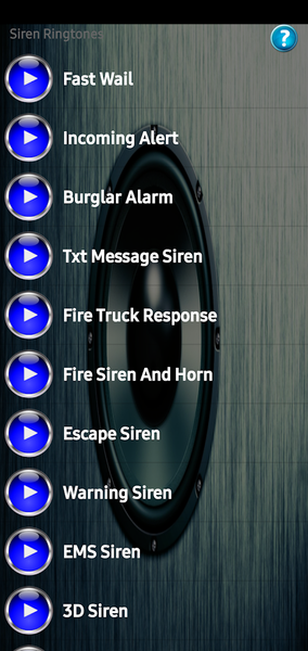 Siren Ringtones - عکس برنامه موبایلی اندروید