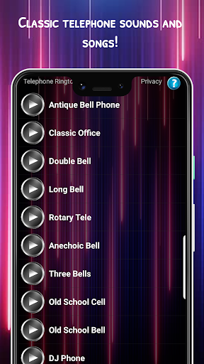 Telephone Ringtones - Image screenshot of android app