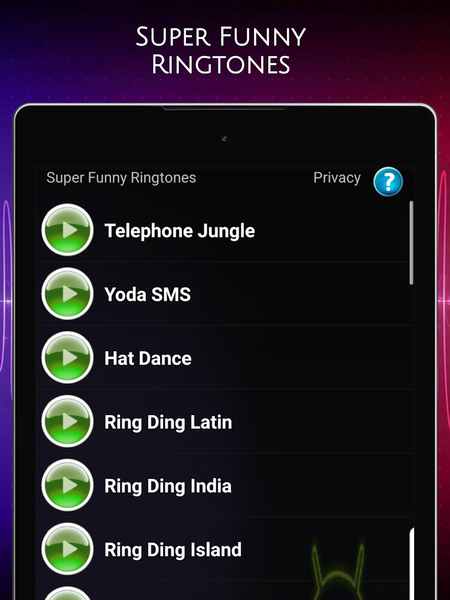Super Funny Ringtones - عکس برنامه موبایلی اندروید