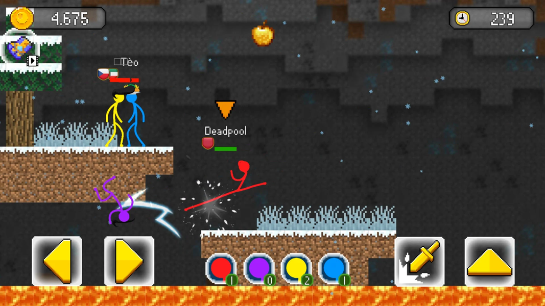 Stickman Fight In WorldCraft - عکس بازی موبایلی اندروید