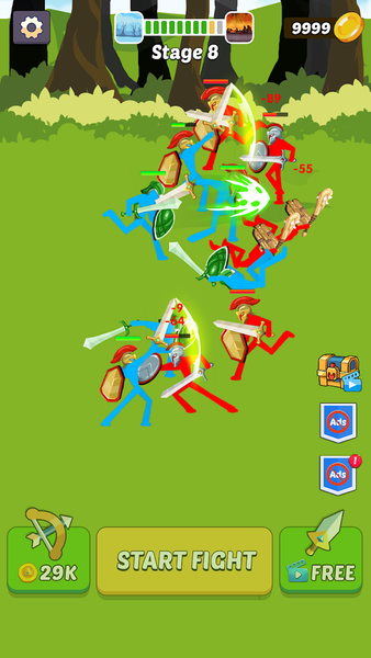 Epic super stickman merge - عکس بازی موبایلی اندروید