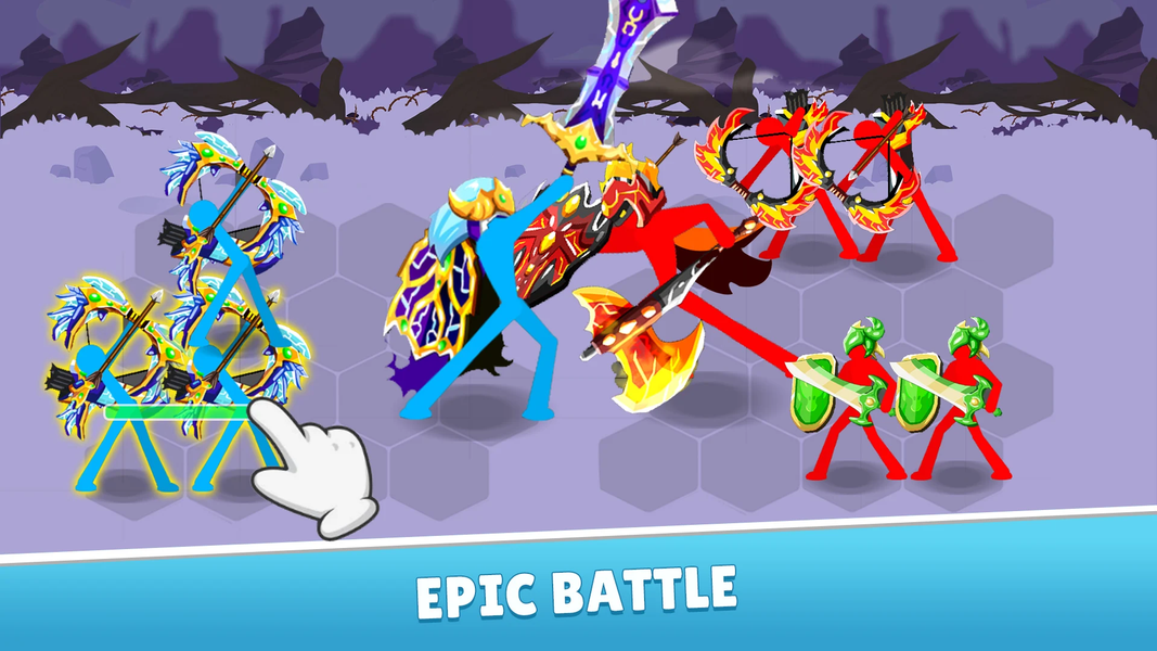 Merge Master- Stickman Warrior - عکس بازی موبایلی اندروید