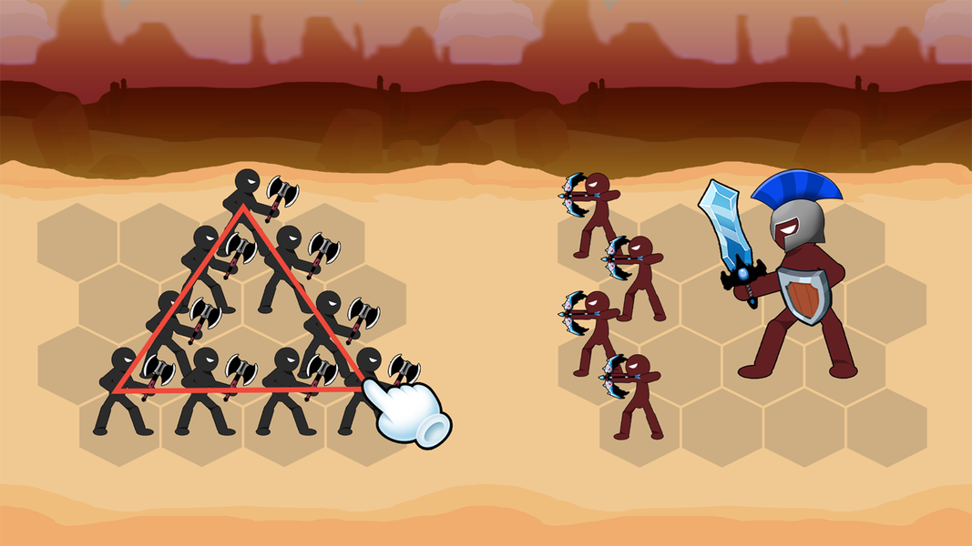 Stickman War Merge Master - Gameplay image of android game