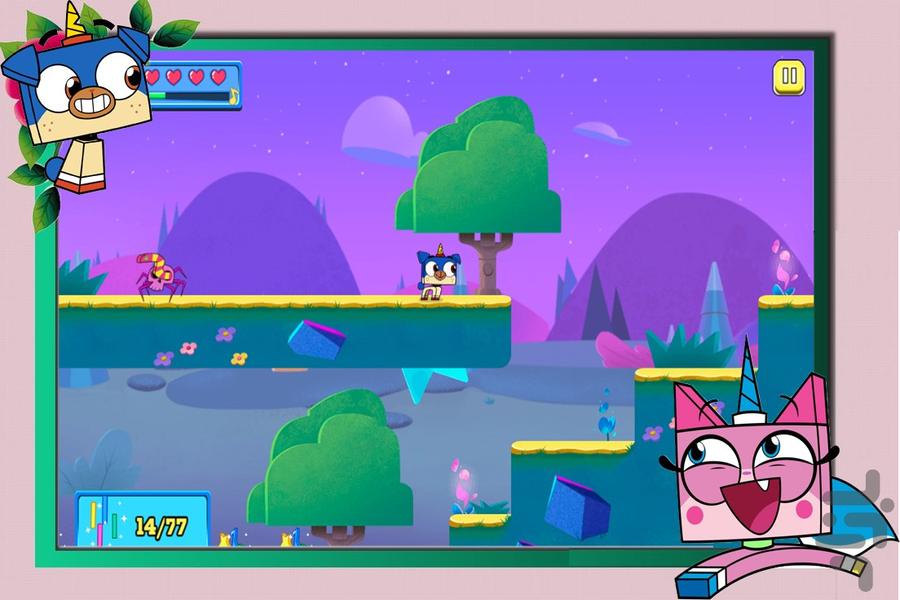 بازی گربه‌ی رنگین ‌کمانی - Gameplay image of android game