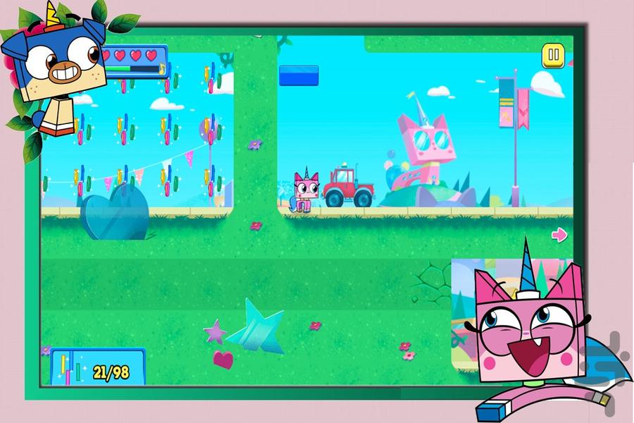 بازی گربه‌ی رنگین ‌کمانی - Gameplay image of android game