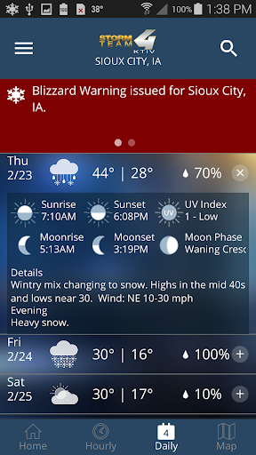 KTIV First Alert Weather - عکس برنامه موبایلی اندروید