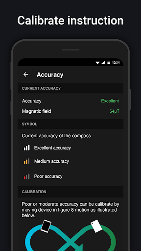 Digital Compass - عکس برنامه موبایلی اندروید