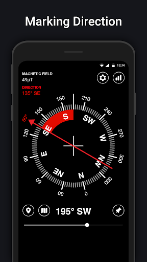 Digital Compass - عکس برنامه موبایلی اندروید