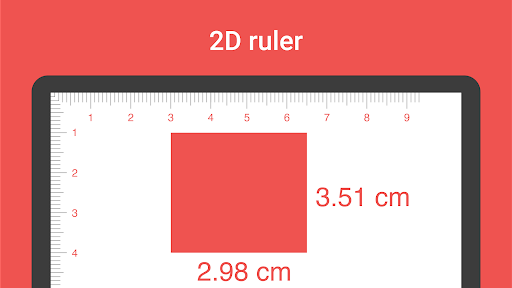 Digital Ruler : Inches & cm - عکس برنامه موبایلی اندروید