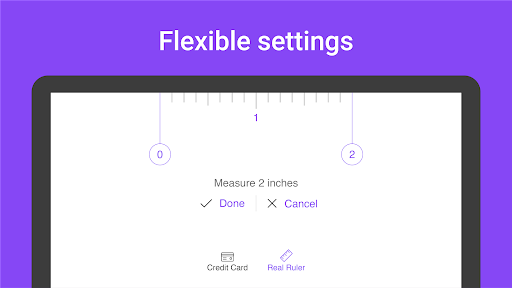 Digital Ruler : Inches & cm - عکس برنامه موبایلی اندروید